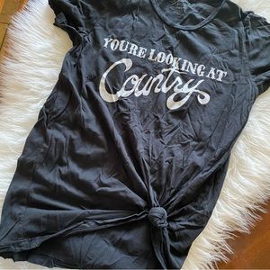 Size Medium 100Percent Cotton T-shirt with Slogan